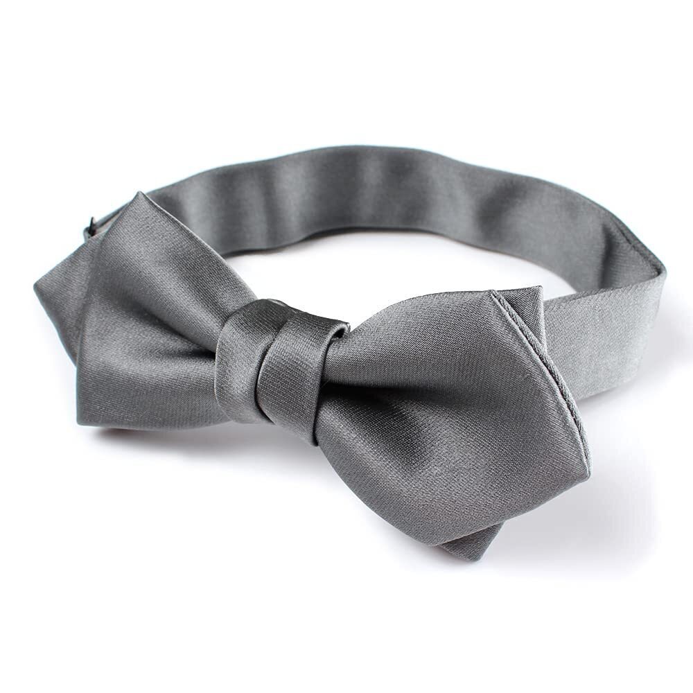 3910 Heavy Silk Cupro Pointed Bow Tie Using Japanese Fabric Made in Japan
